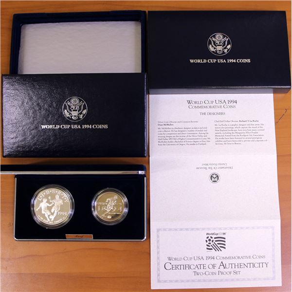 US Mint 1994 World Cup USA Proof Coin Set OGP