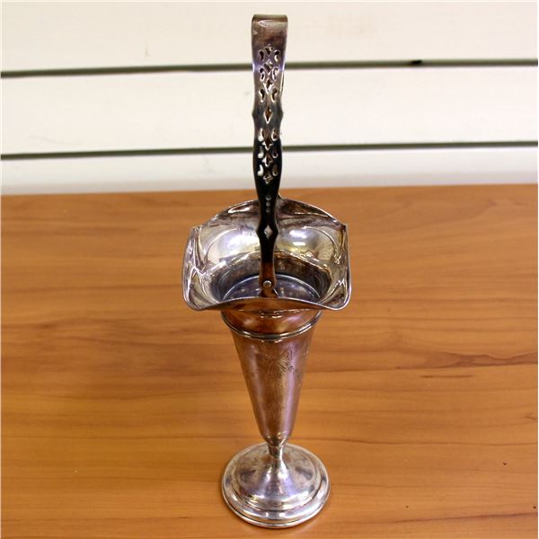 Antique Clarence A. Vanderbilt Tulip Trumpet Vase in Sterling Silver