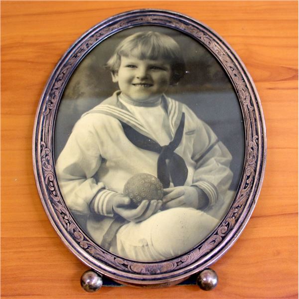 Antique Gorham Oval Picture Frame in Sterling Silver B 3924
