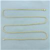 Image 1 : 30 Inch Rope Link Chain Necklace in 14k Yellow Gold