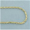 Image 2 : 30 Inch Rope Link Chain Necklace in 14k Yellow Gold