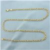 Image 1 : 18 Inch Italian Figaro Link Chain Necklace in 14k Yellow Gold