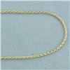 Image 2 : 24 Inch Rope Link Chain Necklace in 14k Yellow Gold
