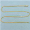 Image 1 : 18 Inch Italian Bismark Link Chain Necklace in 18k Yellow Gold