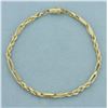 Image 1 : Milano and Rope Link Bracelet in 14k Yellow Gold