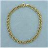 Image 1 : Italian Charm Bracelet in 14k Yellow Gold