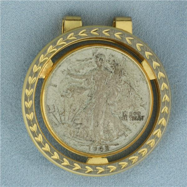 Walking Liberty Half Dollar Coin Money Clip