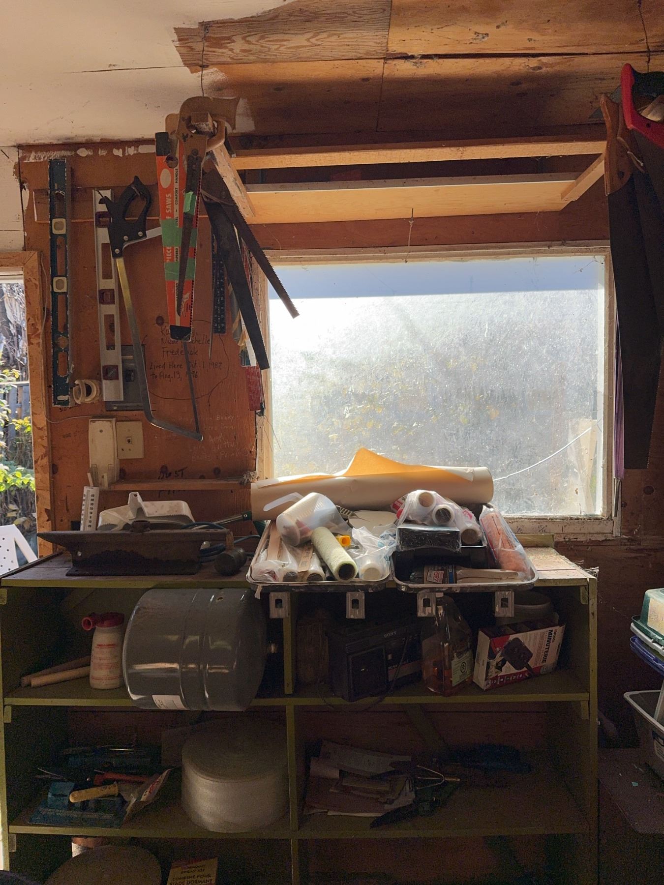 Hand Tools, Levels, Saws, Measuring Tapes, Hardware And Shelf Lot ...