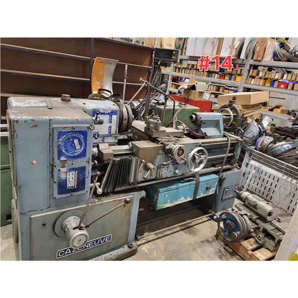 Cazeneuve HB500 Lathe 500v with collet Chuck & Mitutoyo Digital Read Out