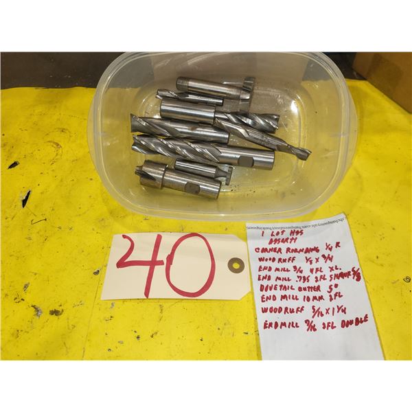 Lot of assorted HSS Tools