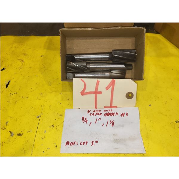Assorted Taper Shank End Mill