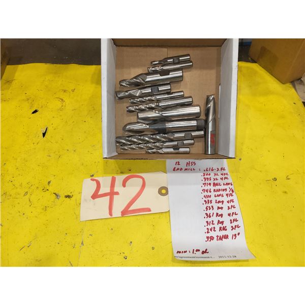 Assorted HSS End Mill