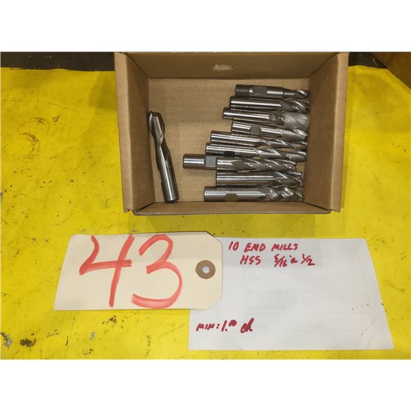 Assorted HSS End Mill