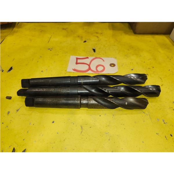 Lot(3) of Taper Shank Drill 7/8" - 15/16" - 31/32"