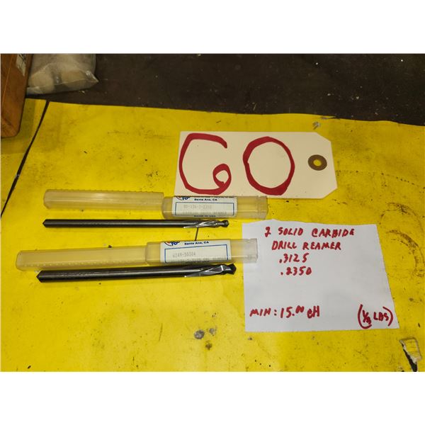 Set(2) of Solid Carbide Drill/Reamer