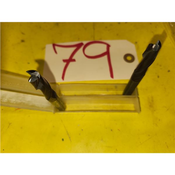 Set(2) of Solid Carbide End Mill 3/8" 2fl.