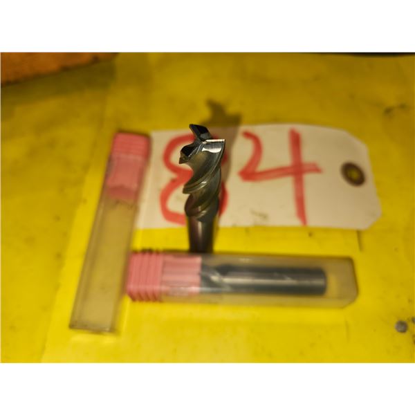 Set(2) of Solid Carbide End Mill 1/2" 3fl. Regrinded tip