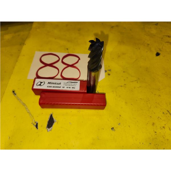 New Solid Carbide End Mill 9/16" 5fl.