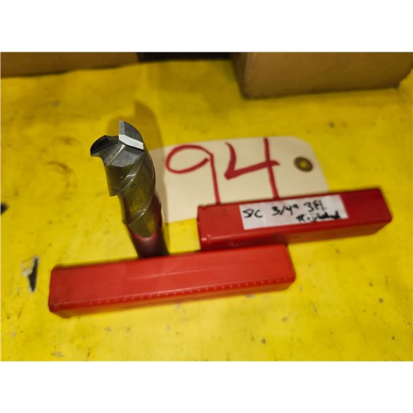 Solid Carbide End Mill 3/4" 3fl. Regrinded Tip