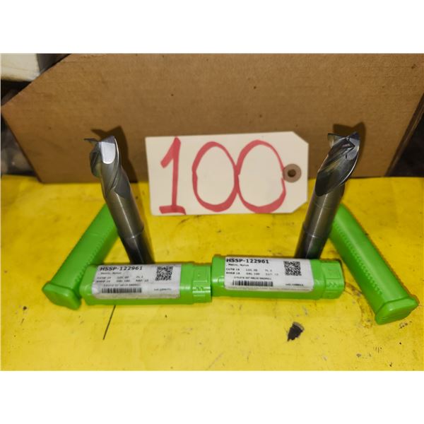 Set(2) of HELICAL Tool Carbide End Mill 16mm 3fl.