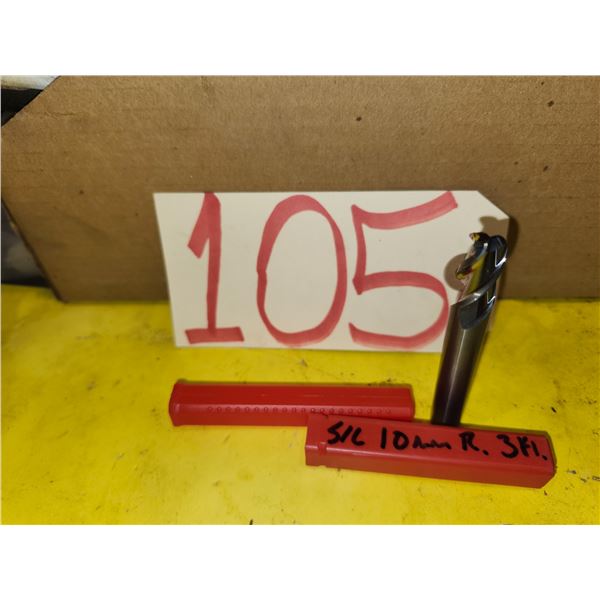 New Solid Carbide Ball End Mill 10mm (R3) 3fl.