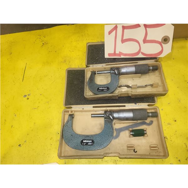 Mitutoyo Micrometer 0-1" & 1"-2"