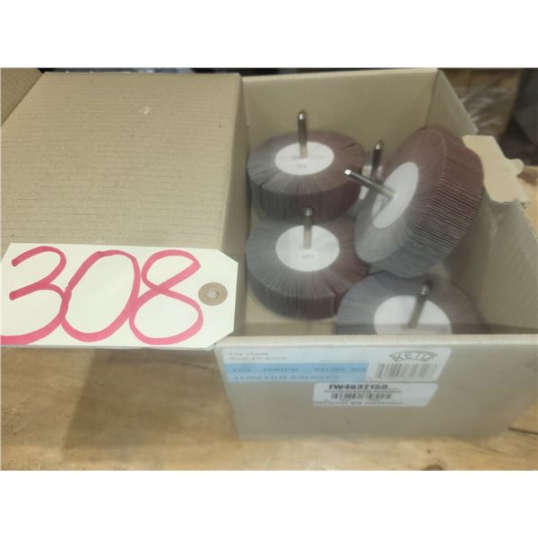 Box(5) of FlapWheel 4" x 1"3/16 x 1/4" Gr.150