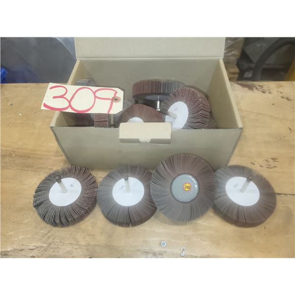 Box(12) of FlapWheel 4" x 1"3/16 x 1/4" Gr.40-180-240-320