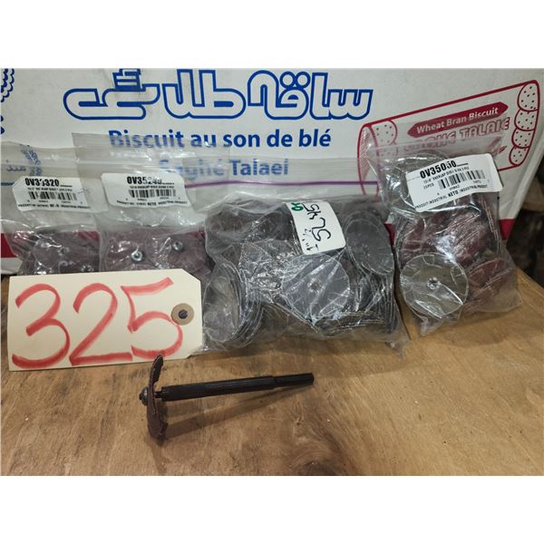 Lot of Overlap Disc with Mandrel