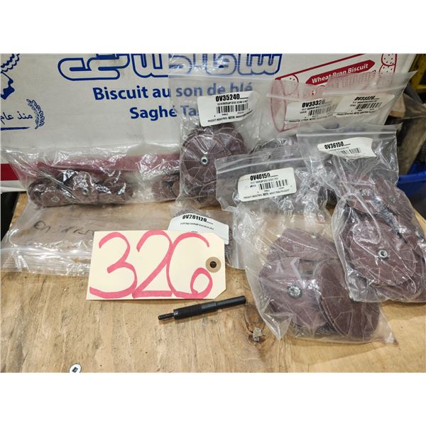Lot of Overlap Disc with Mandrel
