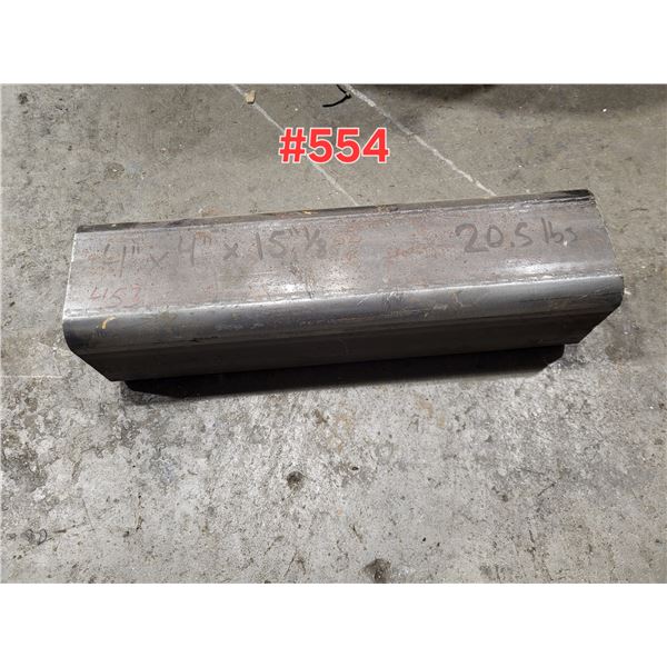 Tube Carré 4" x 1/2" x 15"1/8