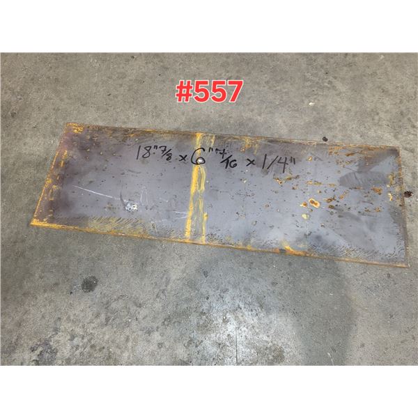 Steel Plate 18" 7/8 x 6"7/16 x 1/4"