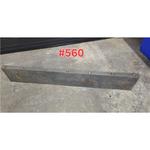 Steel Plate 24"3/8 x 4" x 3/4" with Threaded Holes 7/16"-14
