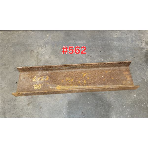 U-Beam 25" x 6" x 3/16"