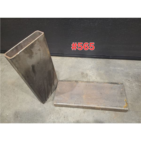 Set(2) de Tube Rectangulaire 8" x 2" x 1/4"