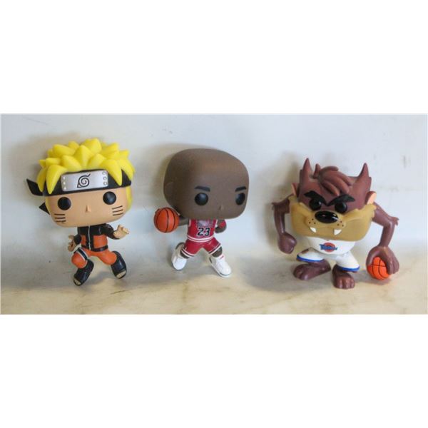 FUNKO POP 3-FIGURE LOT: MICHAEL JORDAN,