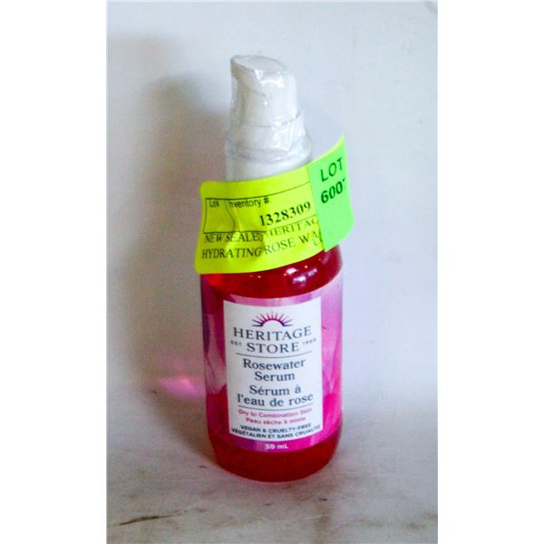 NEW SEALED HERITAGE STORE HYDRATING ROSE WATER