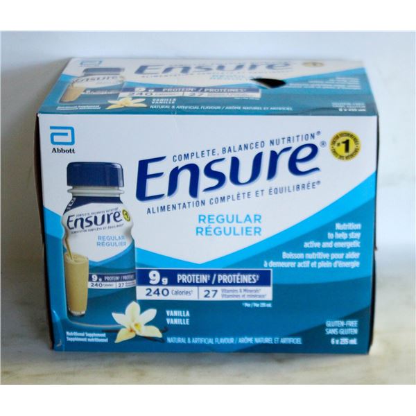 ENSURE VANILLA SHAKE: 9G PROTEIN, BALANCED