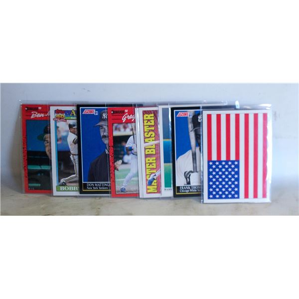 10 VINTAGE BASEBALL CARDS LOT: KIRBY PUCKETT,
