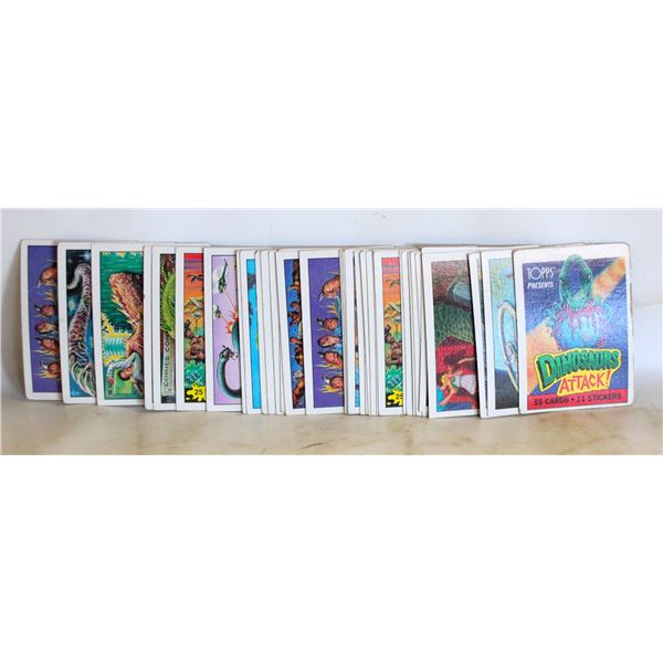 VINTAGE 1988 TOPPS DINOSAURS ATTACK 38-CARD LOT