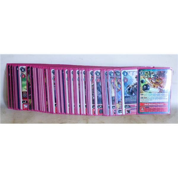 50 DIGIMON CARD LOT VARIOUS FOILS IN TCG CARD