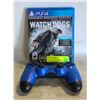 Image 1 : SONY PS4 WAVE BLUE CONTROLLER & WATCH DOGS GAME