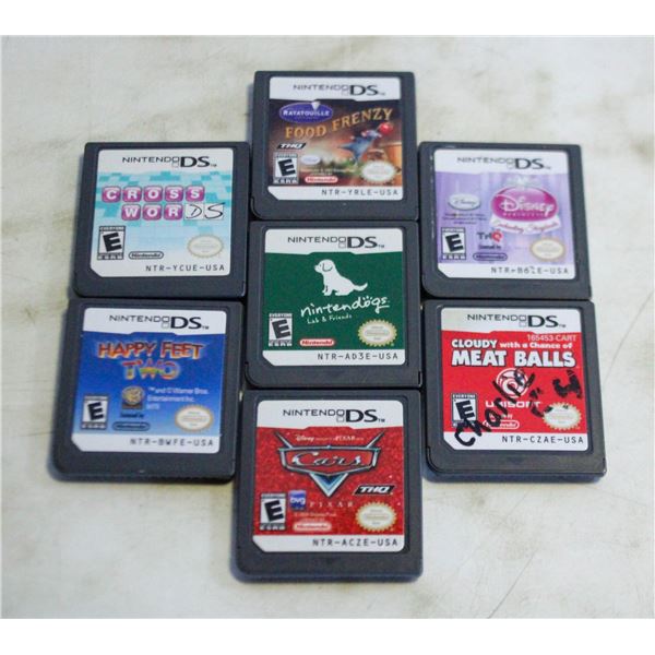 LOT OF 7 NINTENDO DS GAMES (DISNEY GAMES,