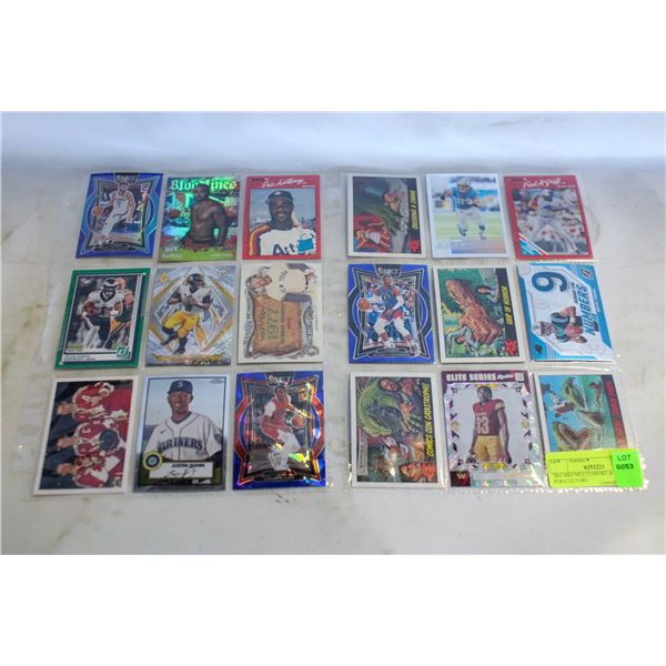 18-CARD MULTI-SPORT & RETRO POP-CULTURE