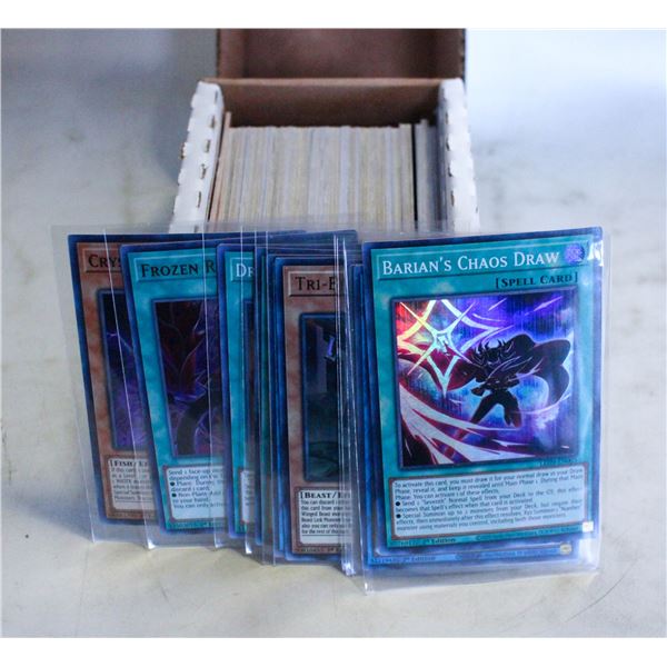 100+ YU-GI-OH CARDS BUNDLE W/ FOILS & STORAGE