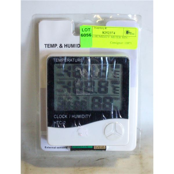 TEMP & HUMIDITY METER MIN / MAX