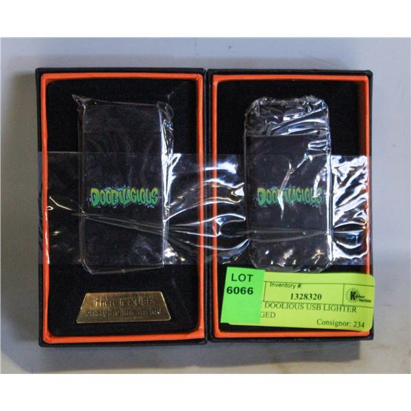 NEW 2 DOOLIOUS USB LIGHTER CHARGED