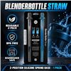 Image 1 : NEW 2PK BLENDER BOTTLE REUSABLE STRAWS