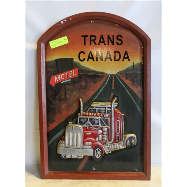 VINTAGE TRANS-CANADA WALL PLAQUE
