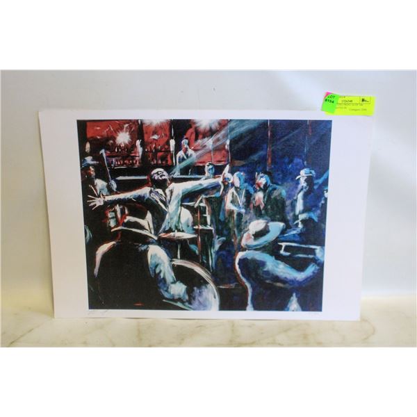 JAZZ MEETING PRINT 34 OF 100 SIGNED/DATED IN